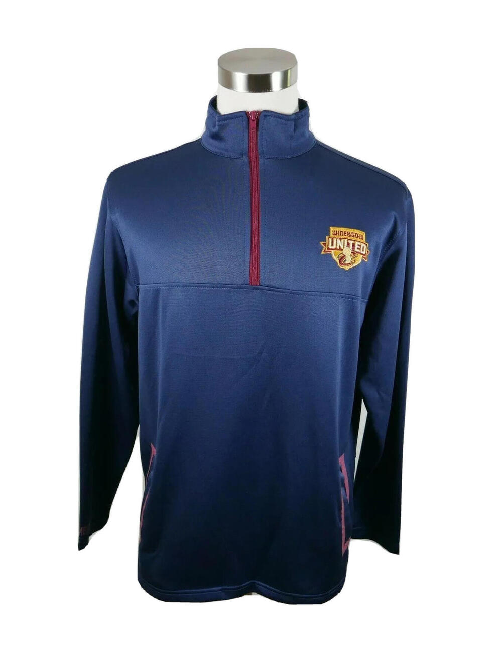 NBA Cleveland Cavaliers Mens 1/4 Zip Navy Pullover Shirt BDA Medium